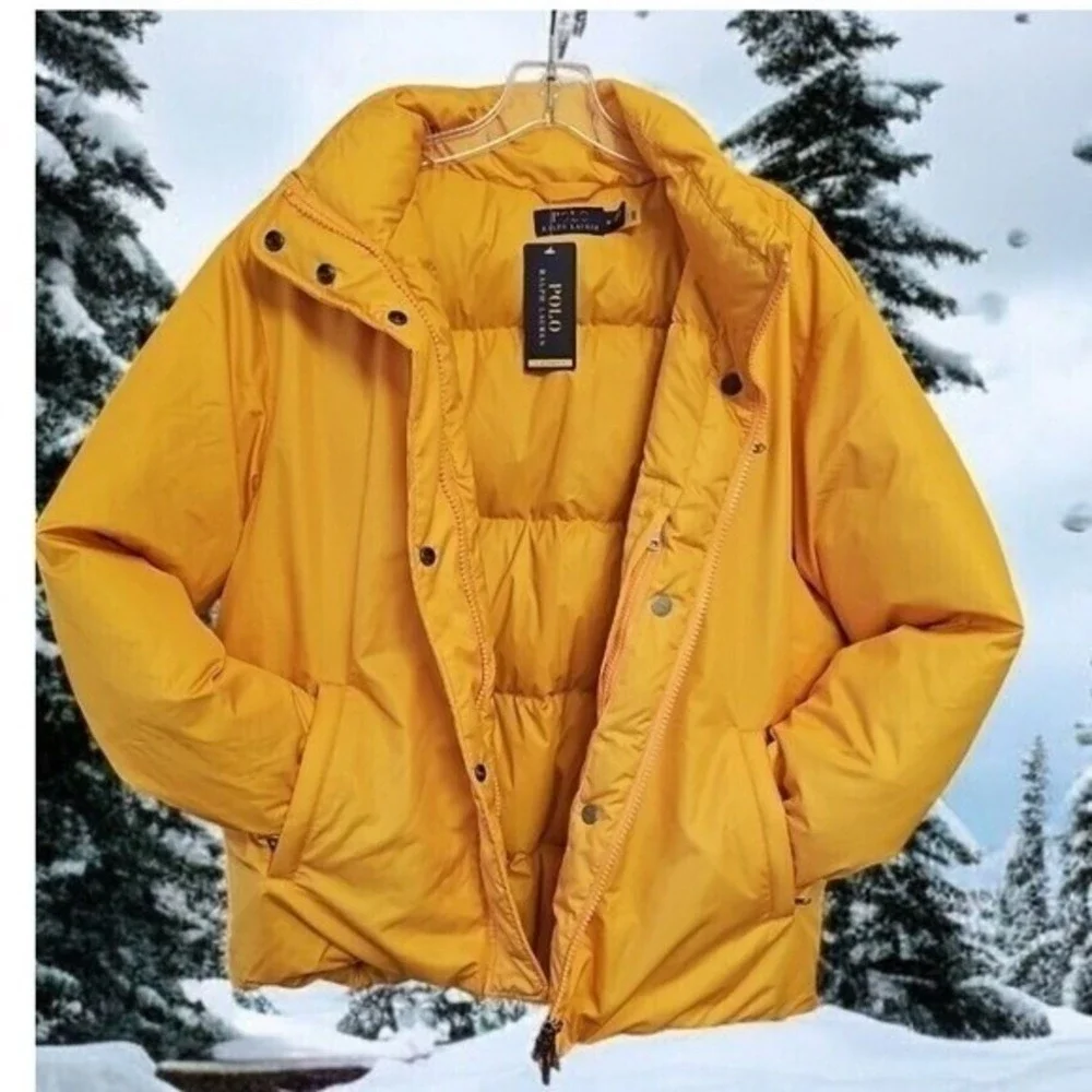 Polo Ralph Lauren Equestrian Yellow Puffer‎ XXL Men / 2XL Women 90% Down 26